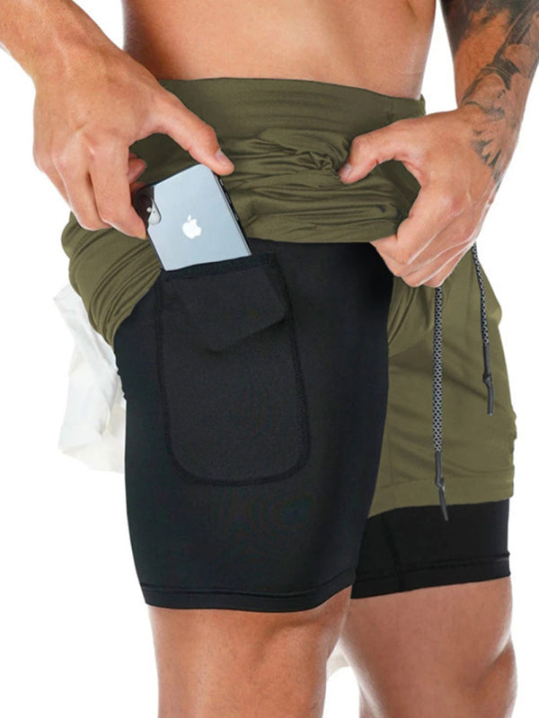 Men's Athleisure False two-piece shorts - Premium Shorts from kakaclo - Just $9.99! Shop now at Craftklart.store
