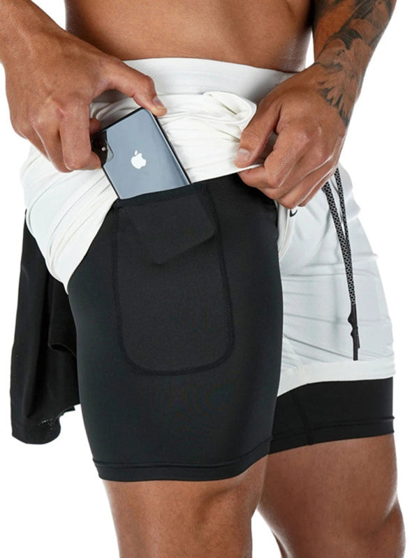 Men's Athleisure False two-piece shorts - Premium Shorts from kakaclo - Just $9.99! Shop now at Craftklart.store