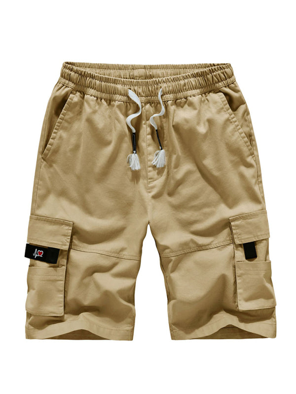 Men's Black Solid Color Casual Multi-Pocket Cargo Shorts - Premium Cargo Shorts from Craftklart Dropship - Just $12.54! Shop now at Craftklart.store