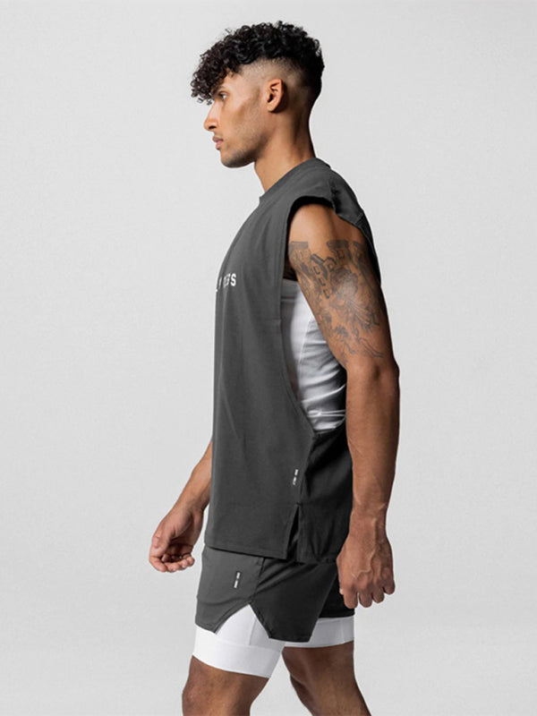 Men's Sports Loose Round Neck Quick Dry Sleeveless Vest - Premium Vest from Craftklart Dropship - Just $14.24! Shop now at Craftklart.store