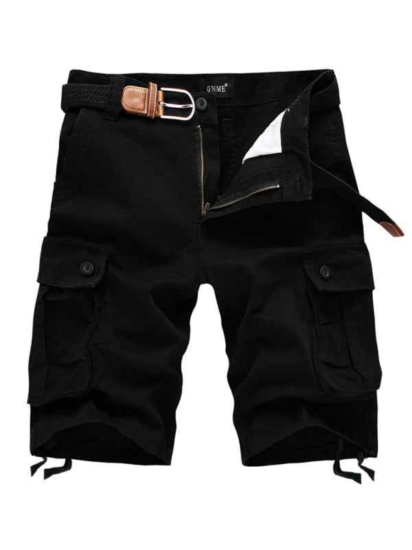 Men's Straight Leg Cropped Cargo Pants - Premium Cargo Shorts from kakaclo - Just $14.95! Shop now at Craftklart.store