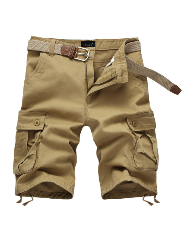 Men's Straight Leg Cropped Cargo Pants - Premium Cargo Shorts from kakaclo - Just $14.95! Shop now at Craftklart.store