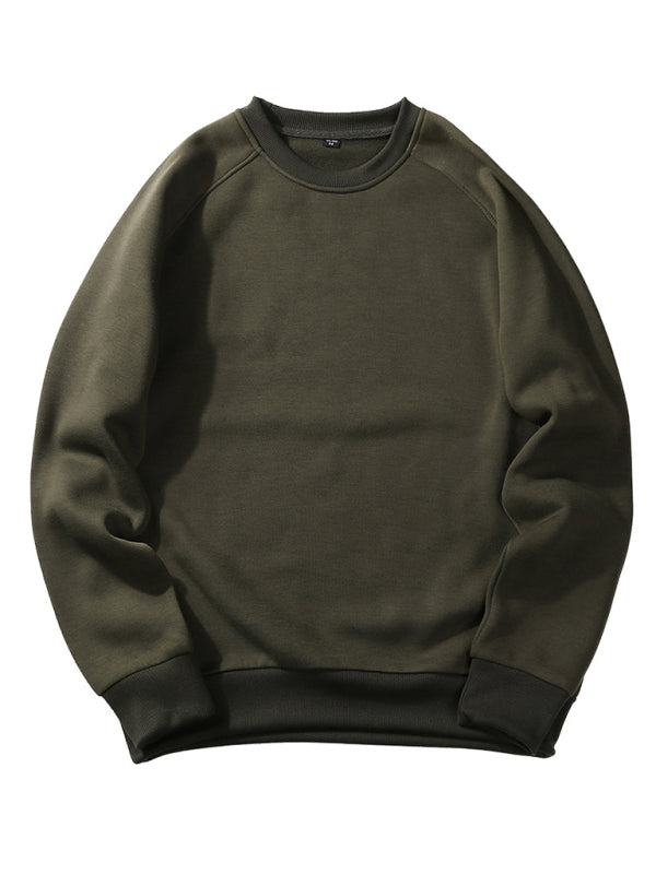 Men's Casual Raglan Sleeve Crew Neck Sweatshirt - Premium Sweatshirt from Craftklart Dropship - Just $15.89! Shop now at Craftklart.store