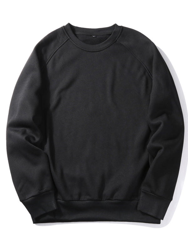 Men's Casual Raglan Sleeve Crew Neck Sweatshirt - Premium Sweatshirt from Craftklart Dropship - Just $15.89! Shop now at Craftklart.store