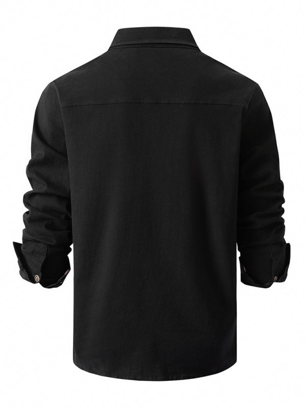 Men's Casual Fashion Business Long Sleeve Shirt - Premium Shirt from kakaclo - Just $18.98! Shop now at Craftklart.store