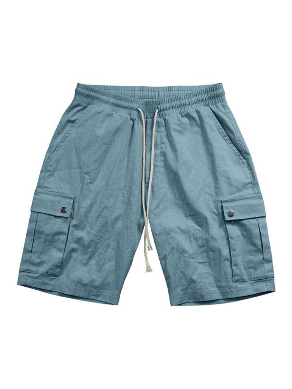 Casual Men's Slim Drawstring Shorts Thin Quarter Pants Cargo Shorts - Premium Cargo Shorts from Craftklart Dropship - Just $13.96! Shop now at Craftklart.store