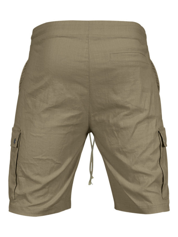 Casual Men's Slim Drawstring Shorts Thin Quarter Pants Cargo Shorts - Premium Cargo Shorts from Craftklart Dropship - Just $13.96! Shop now at Craftklart.store