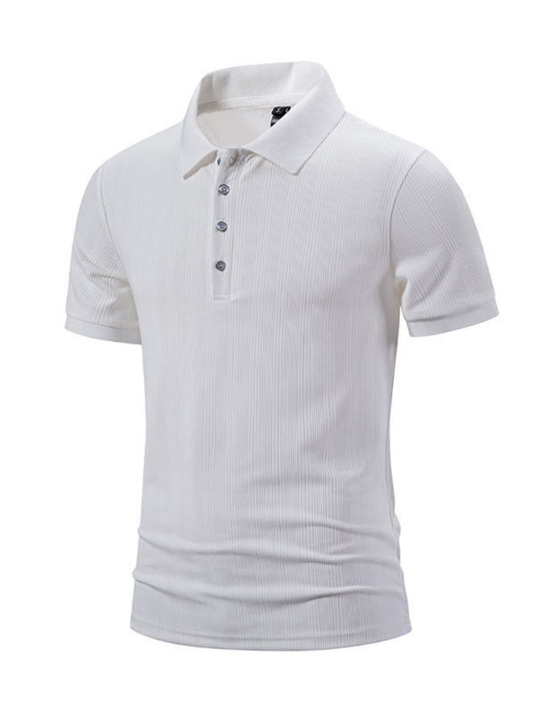 Men's New Casual Pit Lapel POLO Shirt - Premium Polo Shirt from Craftklart Dropship - Just $17.46! Shop now at Craftklart.store