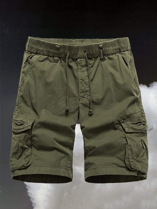 Men's Multi-Pocket Quarter Pants Retro Cargo Pants - Premium Cargo Shorts from Craftklart Dropship - Just $17! Shop now at Craftklart.store