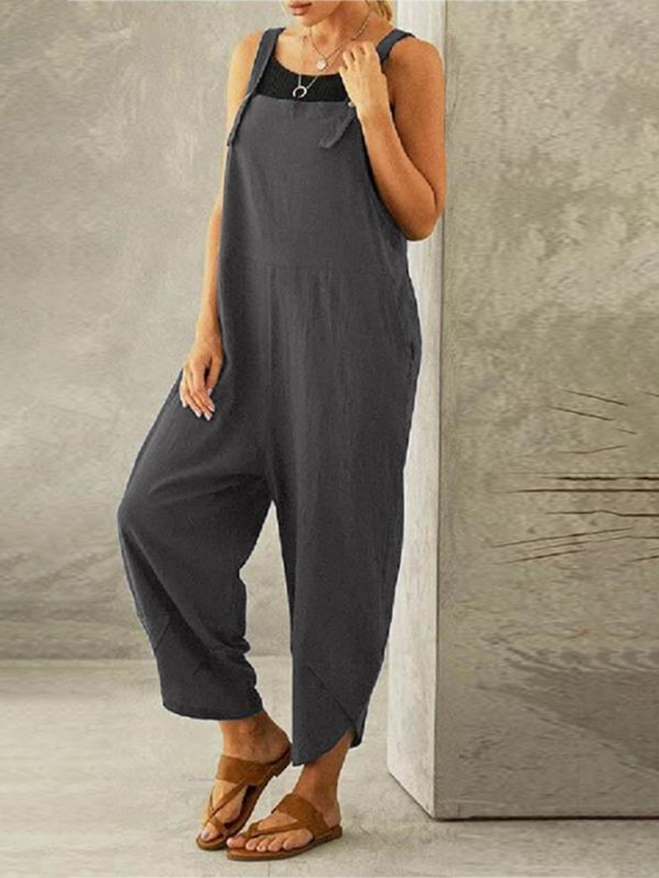 Women's  Casual Button Up Suspender Jumpsuit - Premium All in one from kakaclo - Just $10.35! Shop now at Craftklart.store
