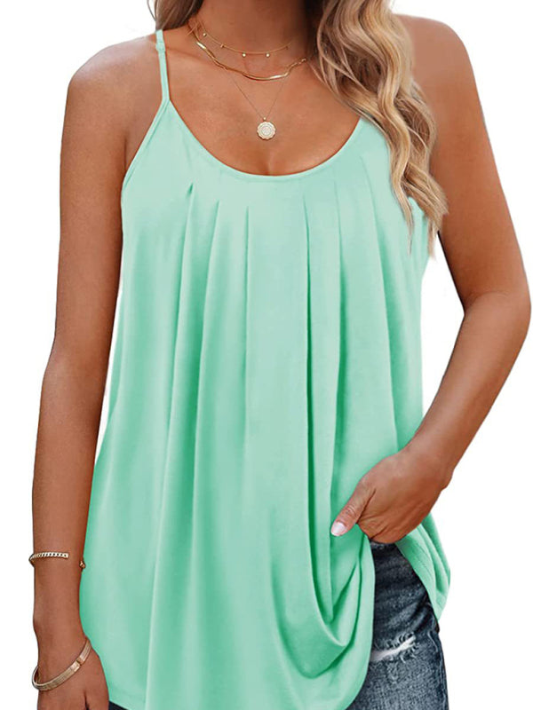New Loose Casual Solid Color Camisole Top - Premium Shirts & Tops from kakaclo - Just $8.98! Shop now at Craftklart.store