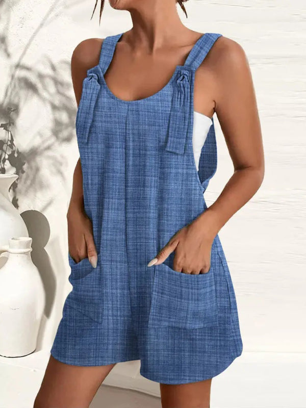Women's New Casual Fashion Suspenders Shorts Jumpsuit  Overalls - Premium All in one from Craftklart Dropship - Just $15.78! Shop now at Craftklart.store