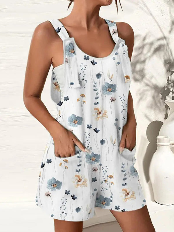 Women's New Casual Fashion Suspenders Shorts Jumpsuit  Overalls - Premium All in one from Craftklart Dropship - Just $15.78! Shop now at Craftklart.store
