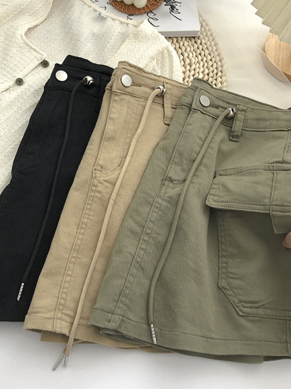 Women's Drawstring High Waist  Denim Hip-covering Skirt - Premium All Skirts from kakaclo - Just $12.95! Shop now at Craftklart.store