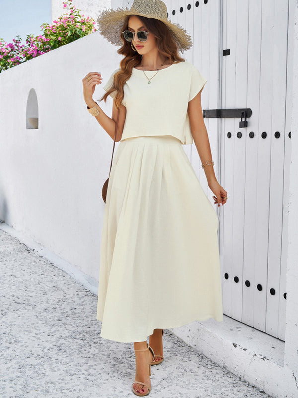 New Casual Sleeveless Top and Long Skirt Suit - Premium Set from Craftklart Dropship - Just $17.89! Shop now at Craftklart.store