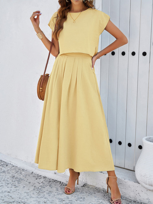 New Casual Sleeveless Top and Long Skirt Suit - Premium Set from Craftklart Dropship - Just $17.89! Shop now at Craftklart.store