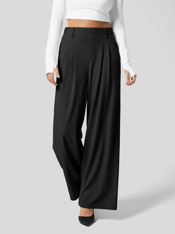 Women's Casual Loose Wide Leg Pocket High Waist Women's Pants - Premium Pants from Craftklart Dropship - Just $15.34! Shop now at Craftklart.store