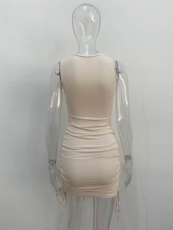 New Slim Fit Hip-hugging Vest Dress - Premium Dresses from Craftklart Dropship - Just $14.99! Shop now at Craftklart.store