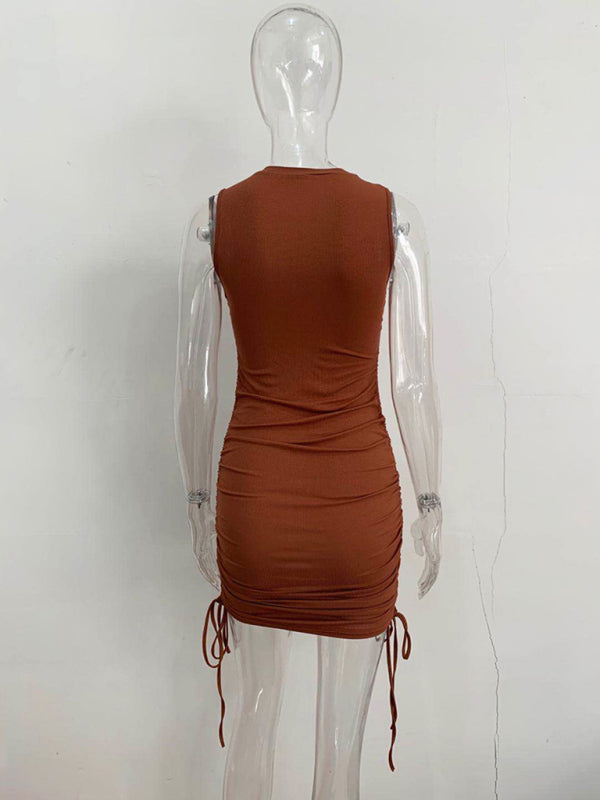 New Slim Fit Hip-hugging Vest Dress - Premium Dresses from Craftklart Dropship - Just $14.99! Shop now at Craftklart.store