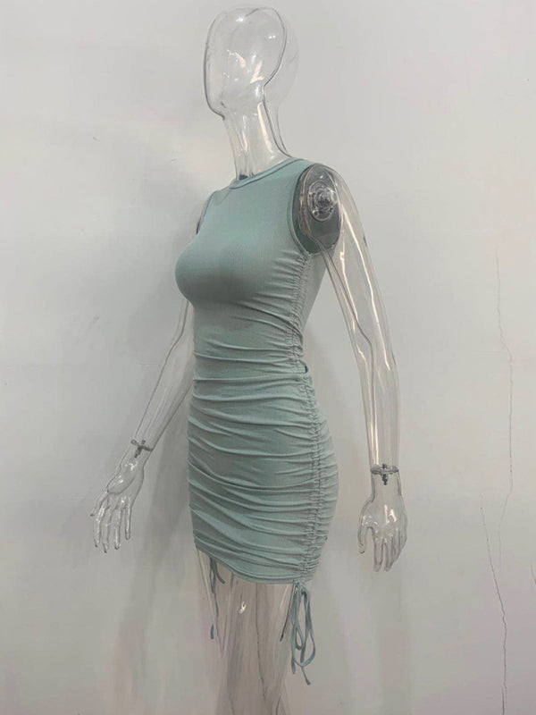 New Slim Fit Hip-hugging Vest Dress - Premium Dresses from Craftklart Dropship - Just $14.99! Shop now at Craftklart.store