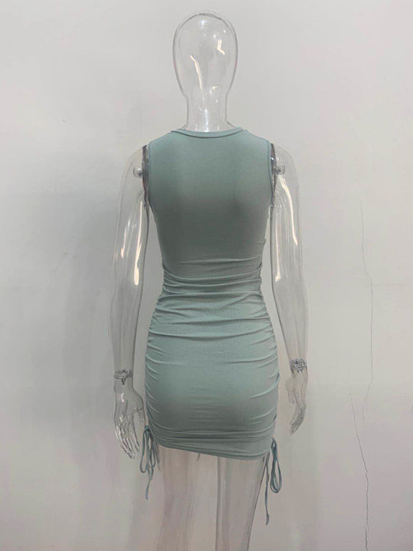 New Slim Fit Hip-hugging Vest Dress - Premium Dresses from Craftklart Dropship - Just $14.99! Shop now at Craftklart.store