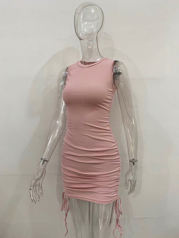 New Slim Fit Hip-hugging Vest Dress - Premium Dresses from Craftklart Dropship - Just $14.99! Shop now at Craftklart.store