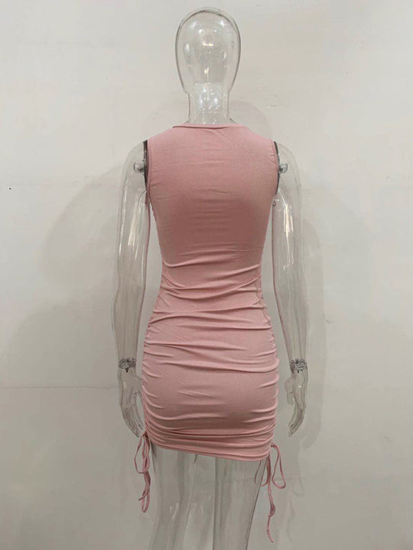 New Slim Fit Hip-hugging Vest Dress - Premium Dresses from Craftklart Dropship - Just $14.99! Shop now at Craftklart.store