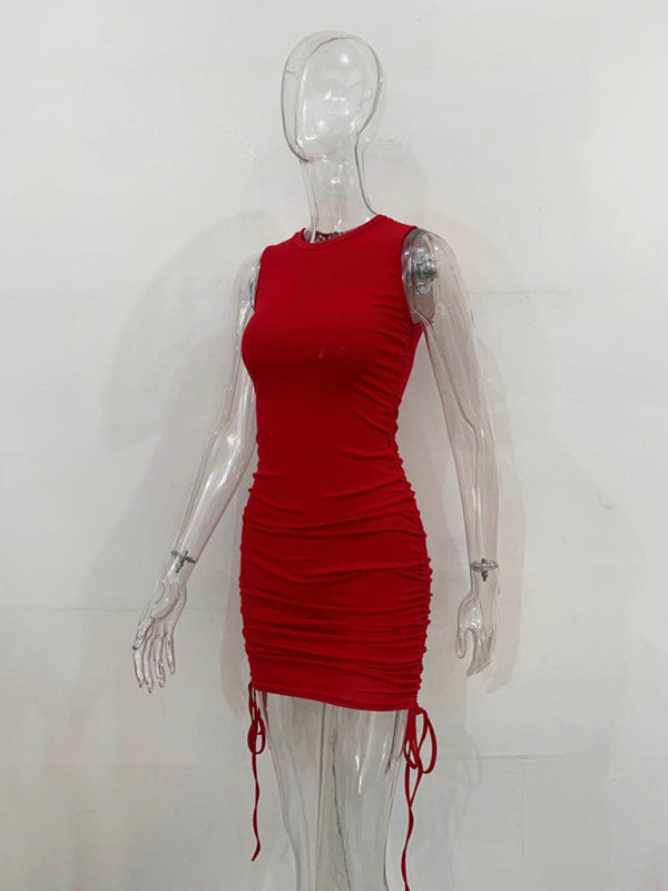 New Slim Fit Hip-hugging Vest Dress - Premium Dresses from Craftklart Dropship - Just $14.99! Shop now at Craftklart.store