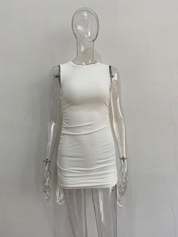 New Slim Fit Hip-hugging Vest Dress - Premium Dresses from Craftklart Dropship - Just $14.99! Shop now at Craftklart.store