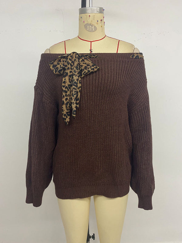 Long-sleeved Sweater with a Three-dimensional Bow Top - Craftklart.store