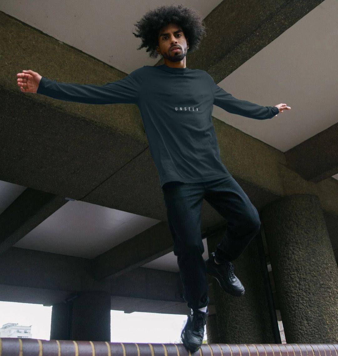 Printed CKL Unseen Longsleeve T-shirt, minimal streetwear essential with subtle graphic design, long sleeves, and soft fabric.
