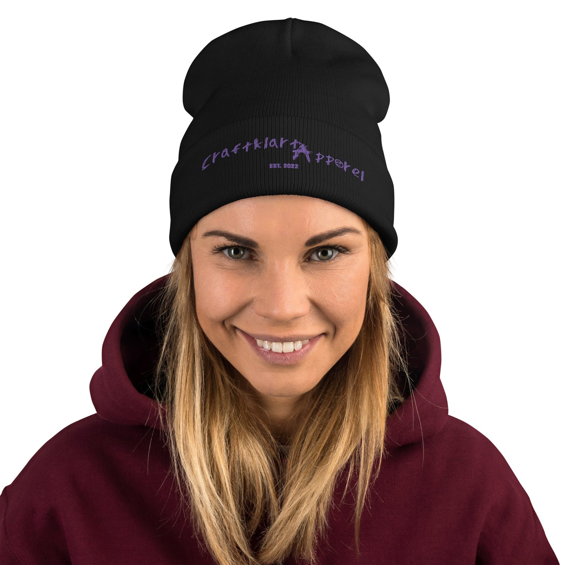 Craftklart Embroidered Beanie - Premium Hats from Craftklart - Just $14.79! Shop now at Craftklart.store