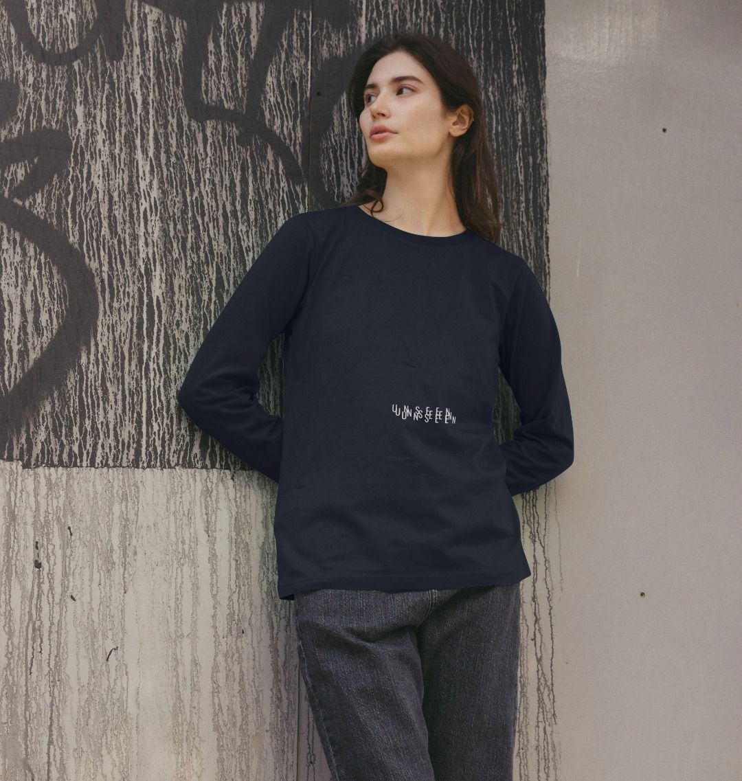 Printed CKL Ladies long sleeve tee with colorful floral design, shown on a white background.