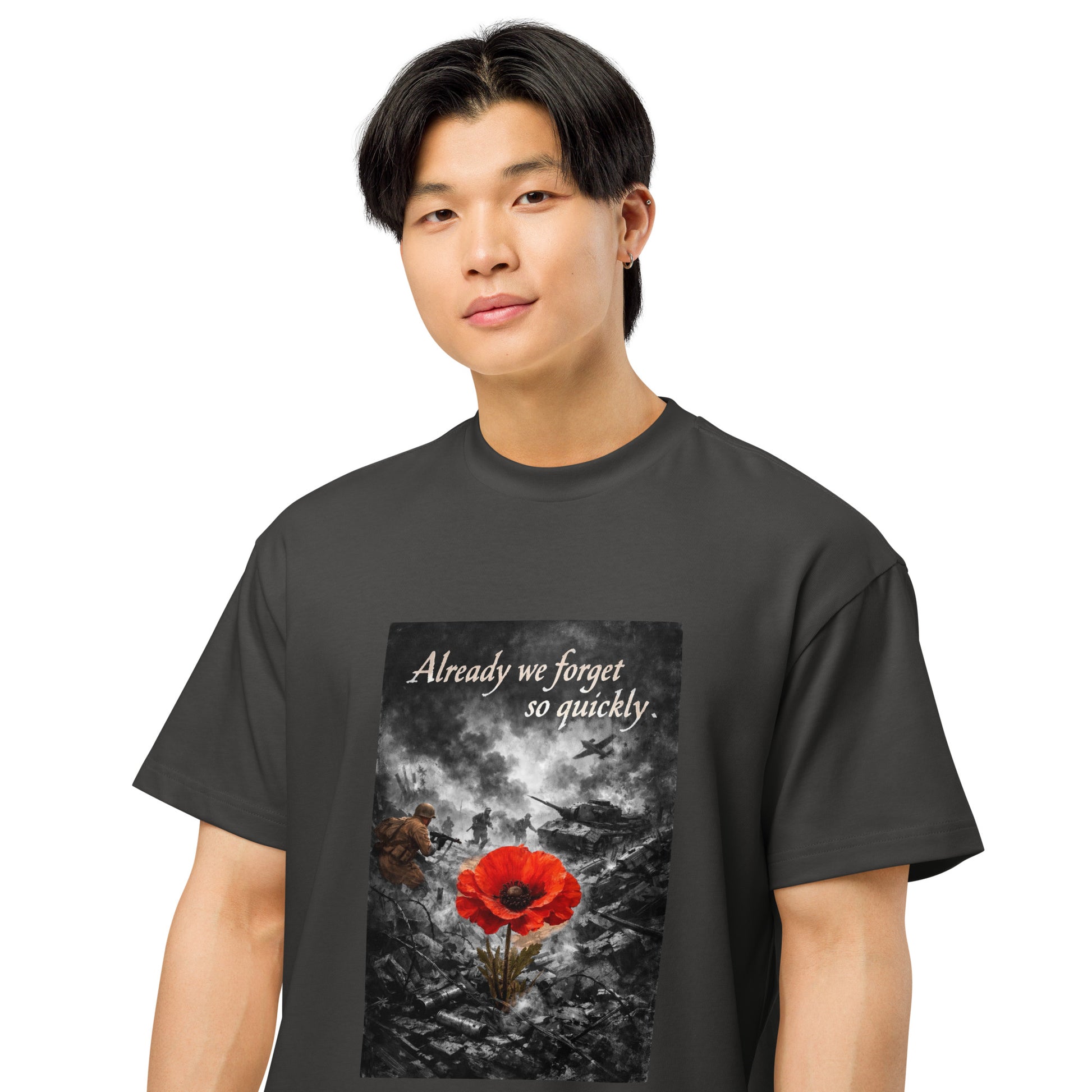 Men's black oversized cotton T-shirt with drop shoulder design by Craftklart, featuring a boxy fit and versatile style.