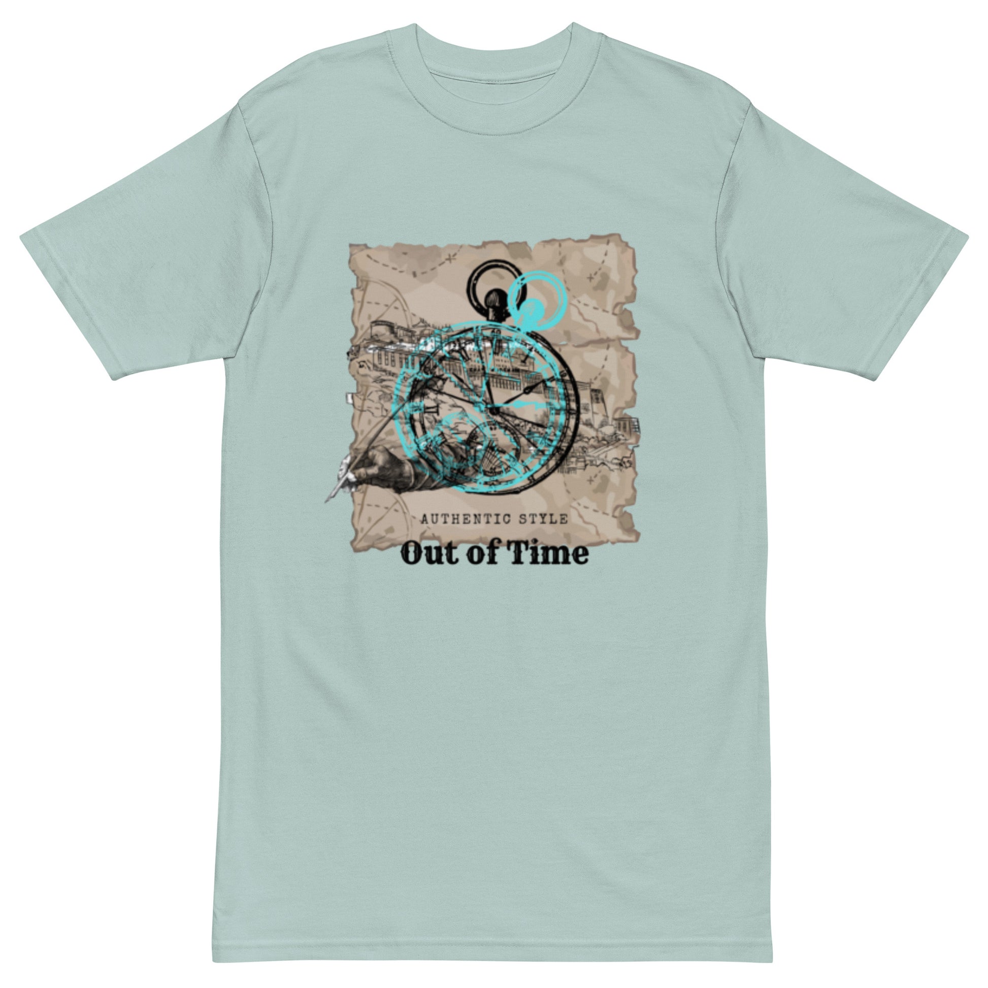 CKL Men’s Out of Time Premium Heavyweight Tee - Premium T-Shirt from Craftklart.store - Just $24! Shop now at Craftklart.store