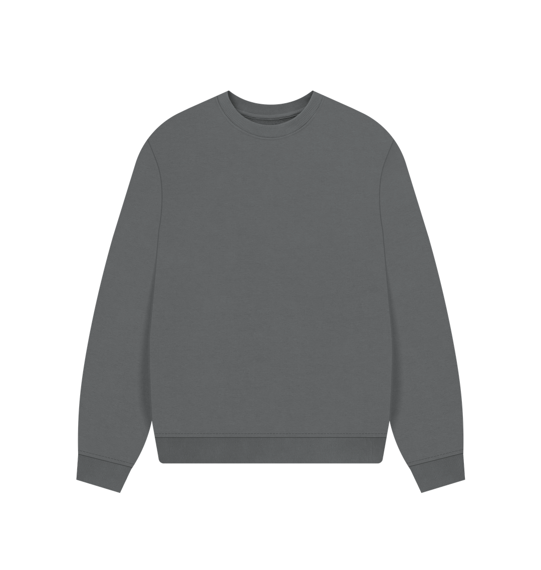 Slate Grey Printed Sweater Front