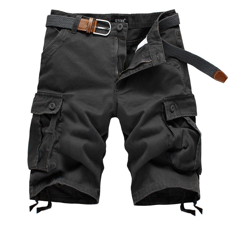 Men's Straight Leg Cropped Cargo Pants - Premium Cargo Shorts from kakaclo - Just $14.95! Shop now at Craftklart.store