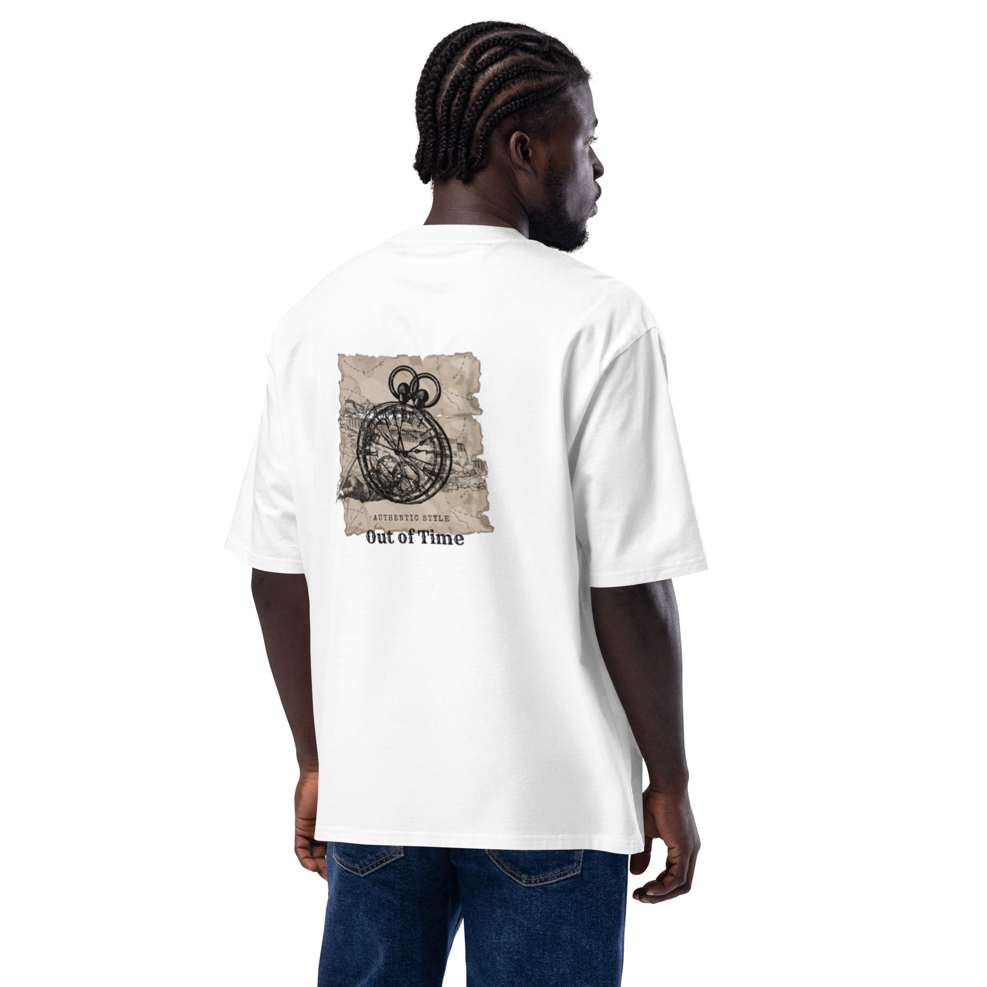 CKL Out of Time Oversized Heavyweight T-shirt - Premium T-Shirt from Craftklart.store - Just $23! Shop now at Craftklart.store