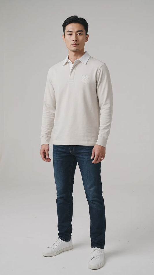 UNSEEN Urban Plain Rugby Shirt