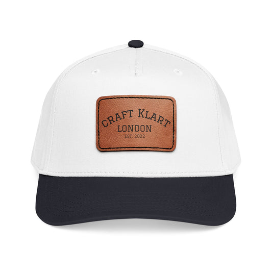 Leather Patch Baseball Cap – Adjustable Mid-Profile Urban Cap | 5 Colours | Minimalist Streetwear | Craftklart