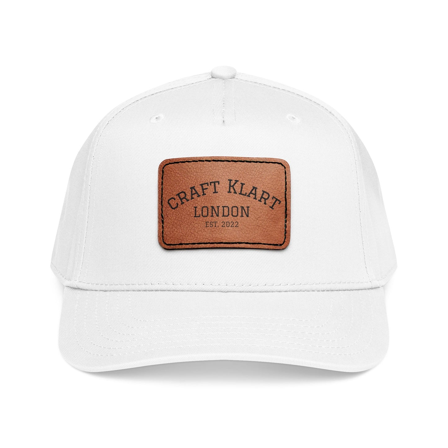 Leather Patch Baseball Cap – Adjustable Mid-Profile Urban Cap | 5 Colours | Minimalist Streetwear | Craftklart