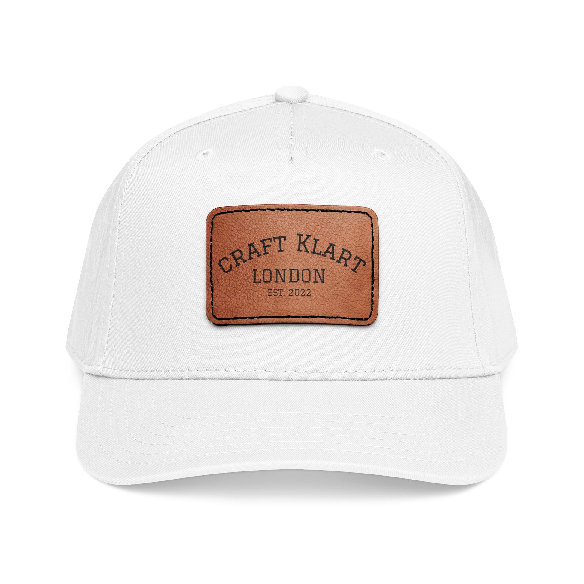 Leather Patch Baseball Cap – Adjustable Mid-Profile Urban Cap | 5 Colours | Minimalist Streetwear | Craftklart