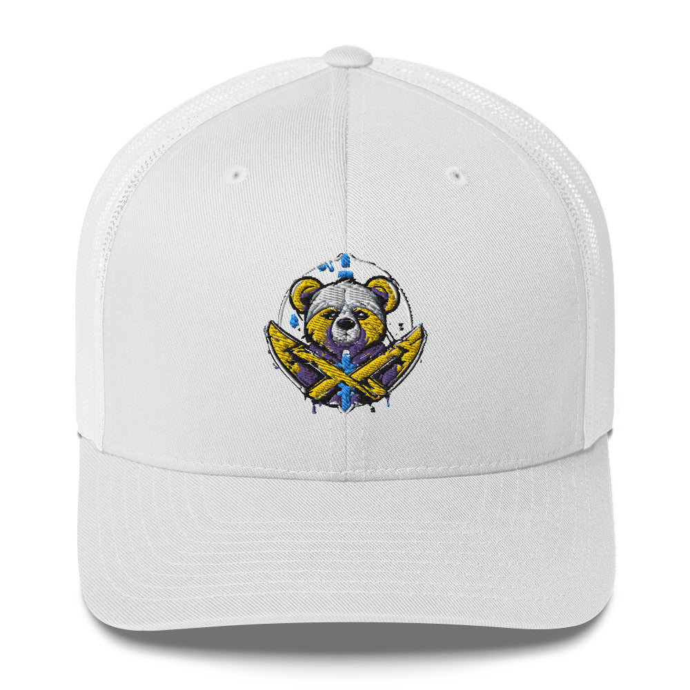 Retro Street Warrier Trucker Cap - Premium Cap from Craftklart.store - Just $22! Shop now at Craftklart.store