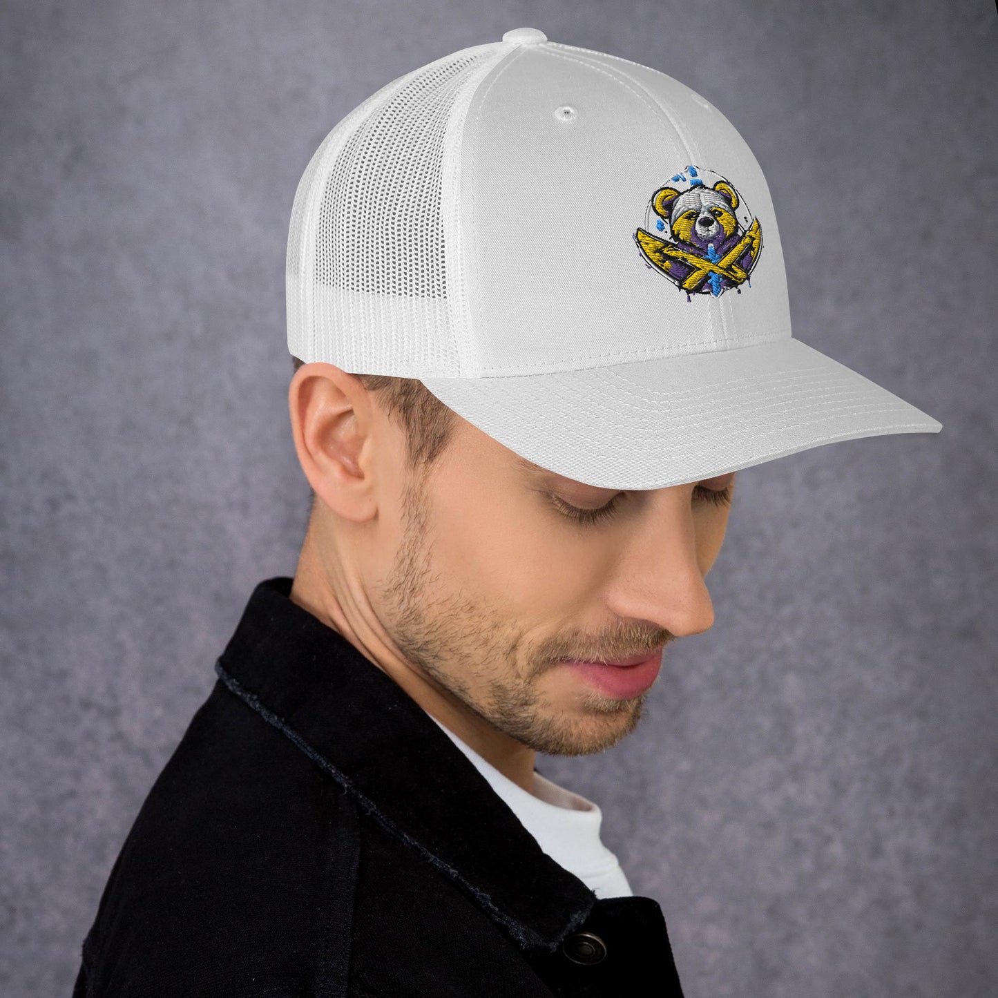 Retro Street Warrier Trucker Cap - Premium Cap from Craftklart.store - Just $22! Shop now at Craftklart.store