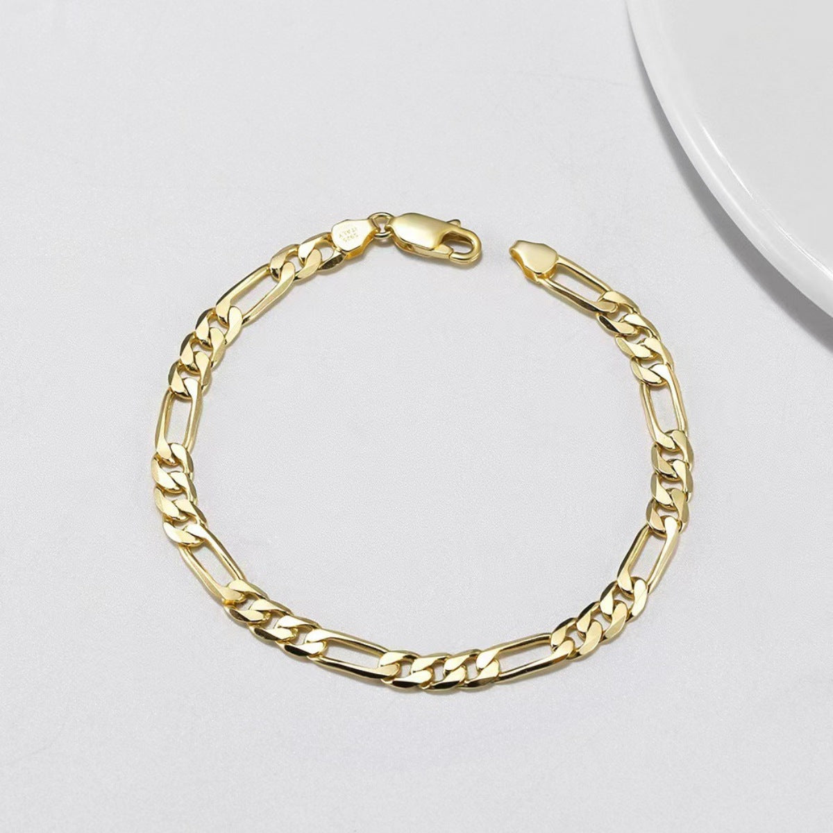 925 Sterling Silver Chain Bracelet – 18K Gold Plated | Minimalist Streetwear | Craftklart