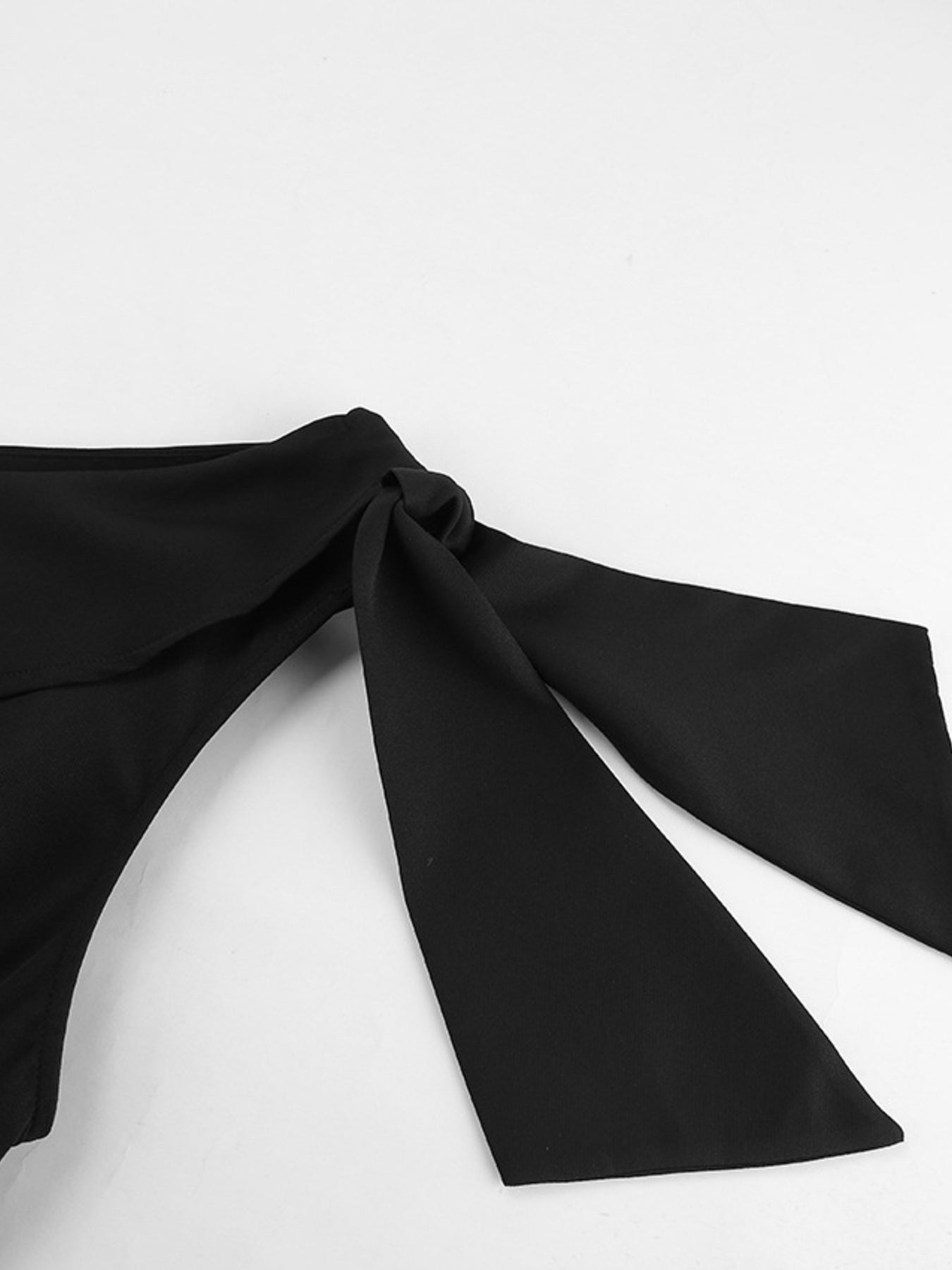 Women's One-Shoulder Bow Mini Dress | Asymmetric Tie Detail | Minimalist Streetwear | Craftklart
