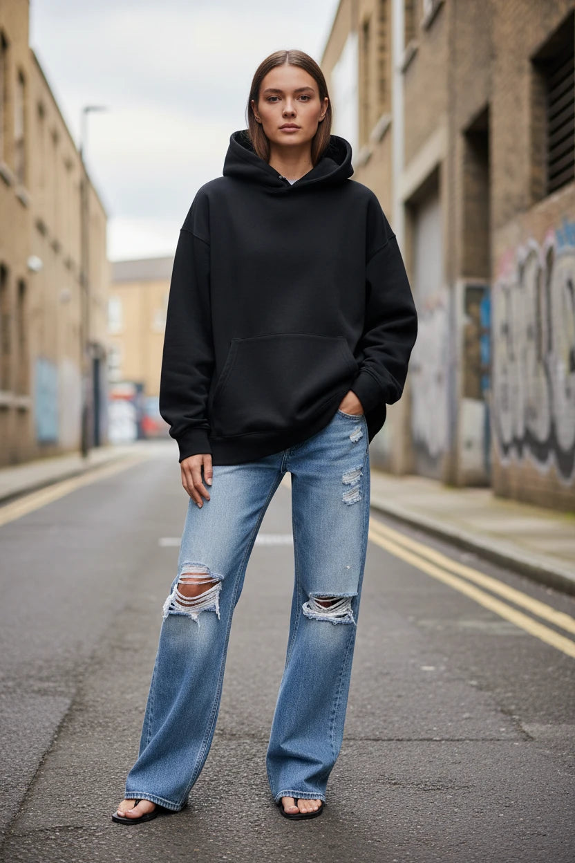 Distressed Loose Fit Jeans | Minimalist Streetwear | Craftklart