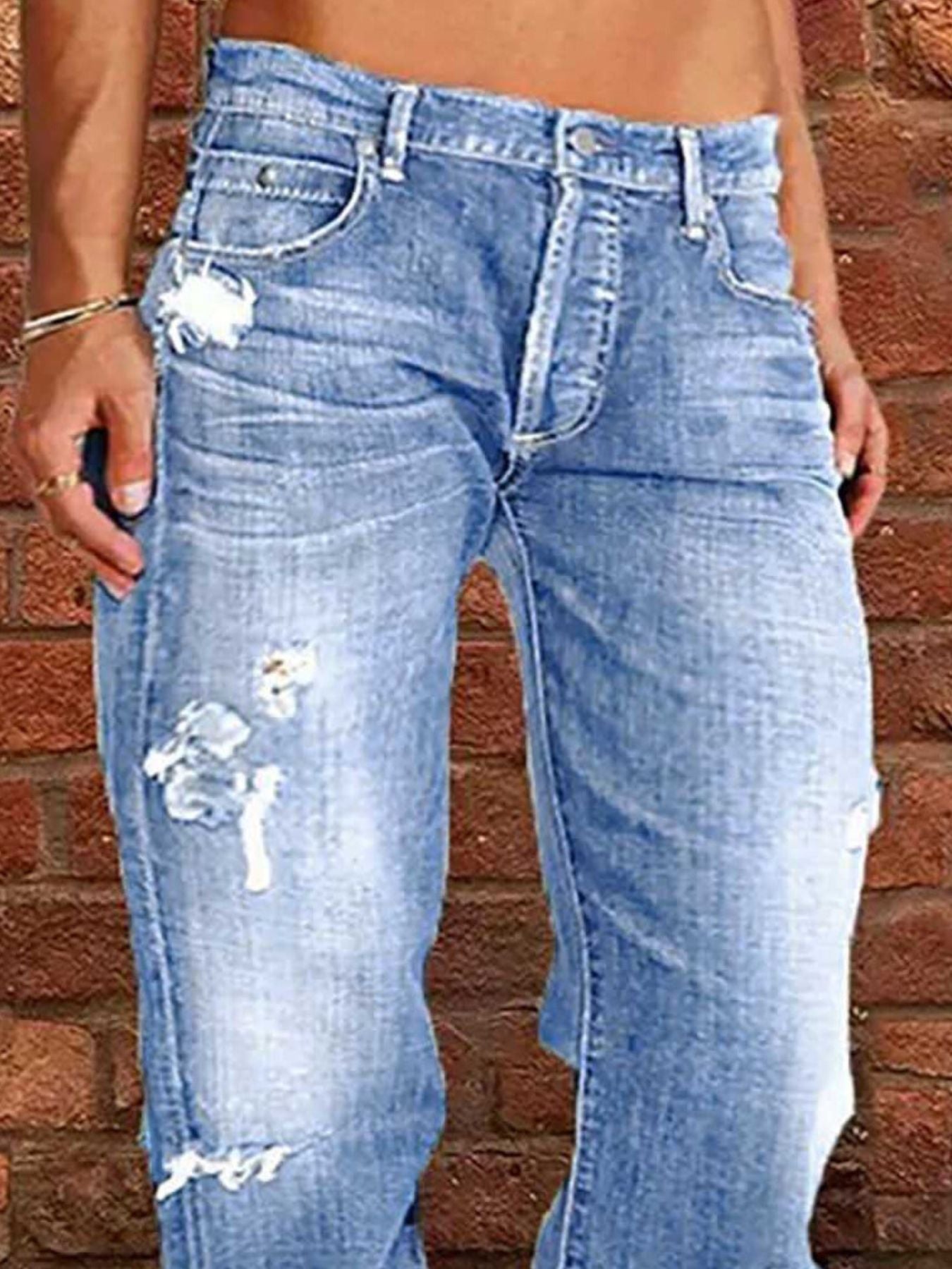 Distressed Loose Fit Jeans | Minimalist Streetwear | Craftklart