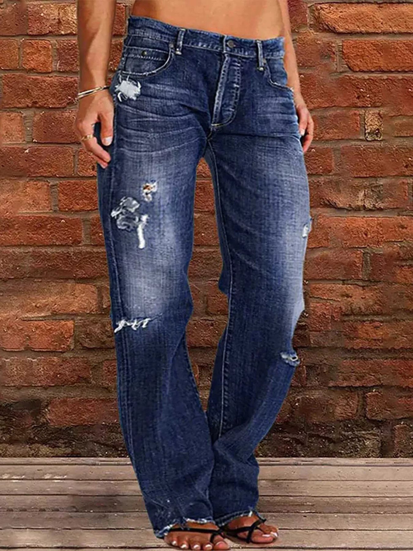 Distressed Loose Fit Jeans | Minimalist Streetwear | Craftklart