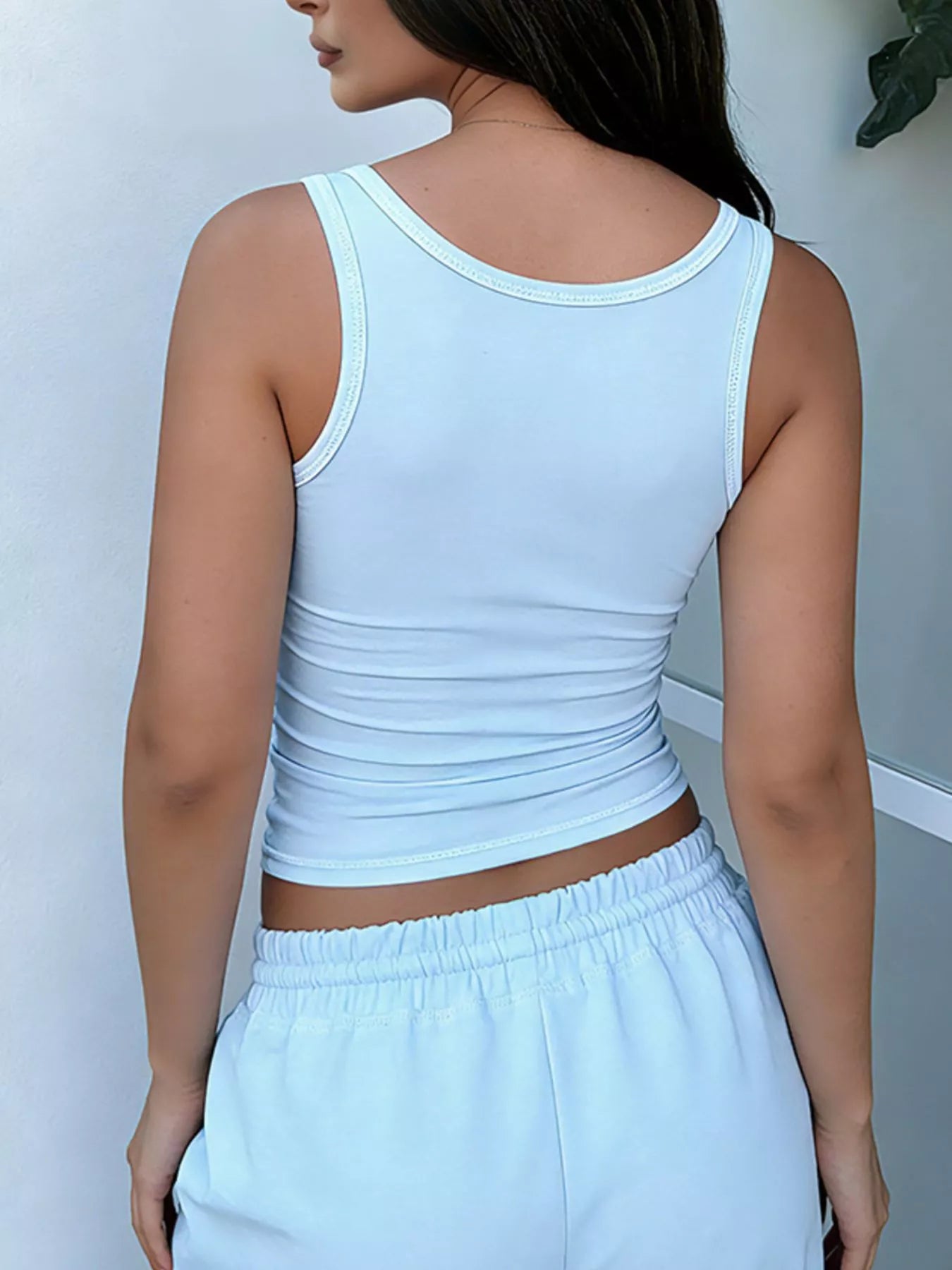 Scoop Neck Tank Top And Drawstring Pants Set | Minimalist Streetwear | Craftklart